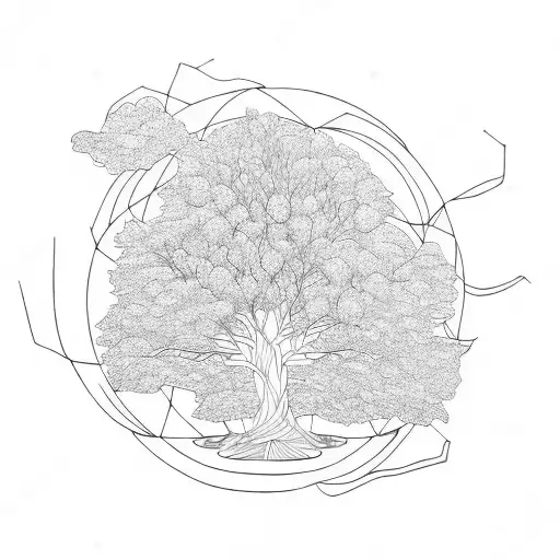 willow tree  tattoo design idea