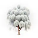 willow tree three mountains  tattoo design idea