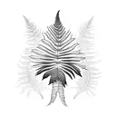Fern Tree tattoo design idea