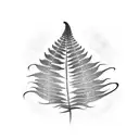 Fern Tree tattoo design idea