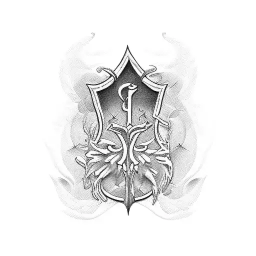 Psalm 46:5 bible verse tattoo design idea