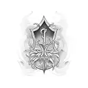 Psalm 46:5 bible verse tattoo design idea