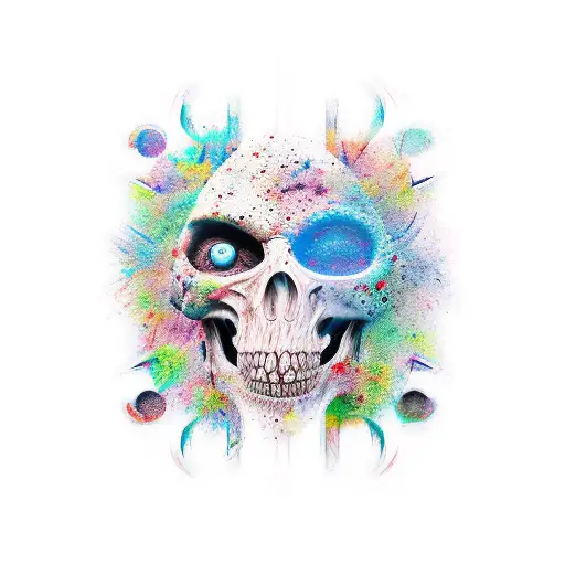 chaos solitude mind tattoo design idea