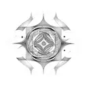 chaos solitude mind tattoo design idea