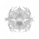 chaos solitude mind tattoo design idea