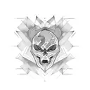 chaos solitude mind tattoo design idea