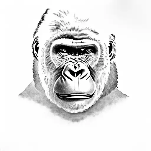 Gorilla tattoo Black and White Stock Photos & Images - Page 2 - Alamy