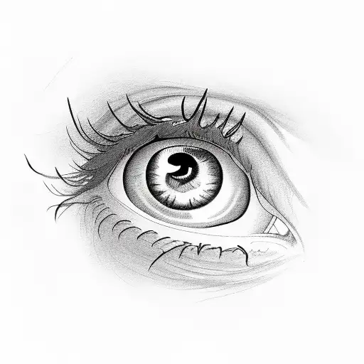 Traditional eye tattoo
