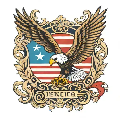 hecho en Puerto Rico with the flag and eagle tattoo design idea