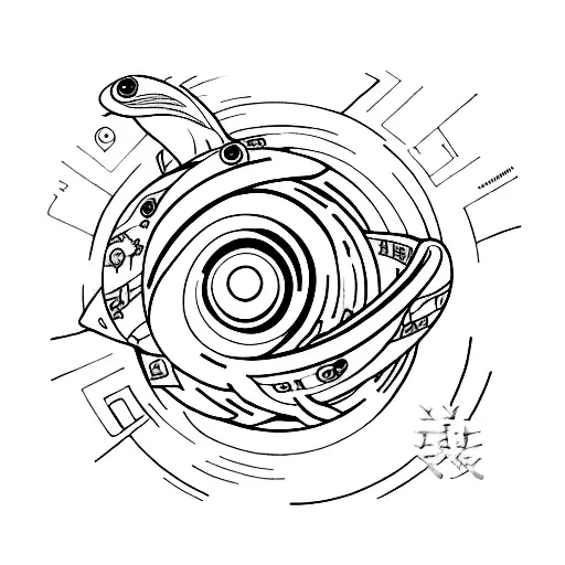 guargantua black hole tattoo interstellar tattoo design idea