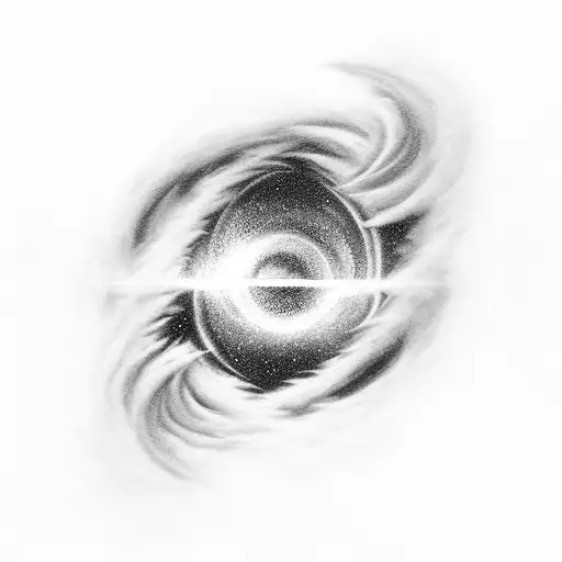 guargantua black hole tattoo interstellar tattoo design idea