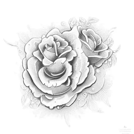 A beautifully detailed antique firearm intertwined with blooming flowers, representing the client's love for firearms and their appreciation for nature tattoo design idea