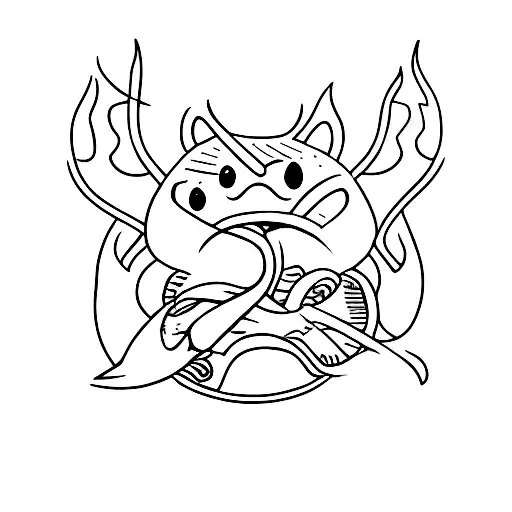 catfish tattoo design idea