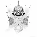 romanian soldier tattoo design idea