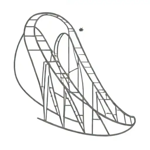 love roller coaster tattoo design idea