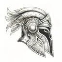Spartan helmet design for motorcycle helmet  tattoo design idea