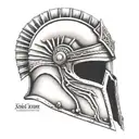 Spartan helmet design for motorcycle helmet  tattoo design idea