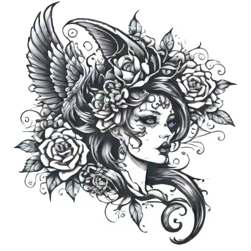 beautiful and disaster tattoo design idea