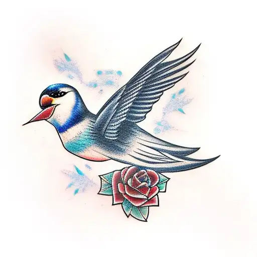 Swallow Swallow Tattoo Design Royalty Free SVG, Cliparts, Vectors, and  Stock Illustration. Image 14836365.