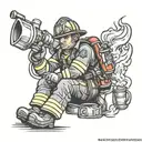 firefighter tattoo design idea