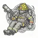 firefighter tattoo design idea