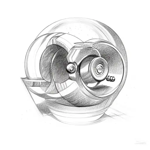 dumbbell  tattoo design idea