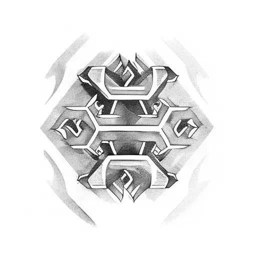 dumbbell tattoo design idea