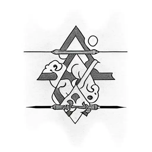 3 arrows in a quiver tattoo design idea