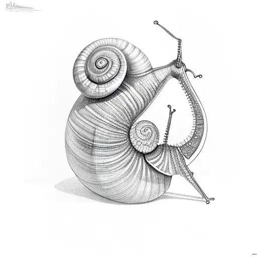 snail tattoo design idea
