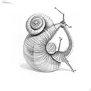 snail tattoo design idea
