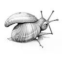 snail tattoo design idea