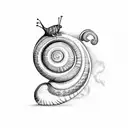 snail tattoo design idea