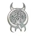 tree of life turns into Viking axe tattoo design idea