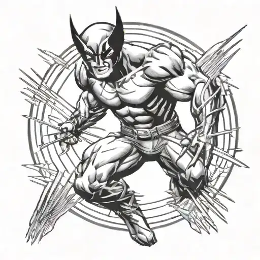 wolverine flash tattoo tattoo design idea