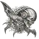 creepy  flash tattoo tattoo design idea