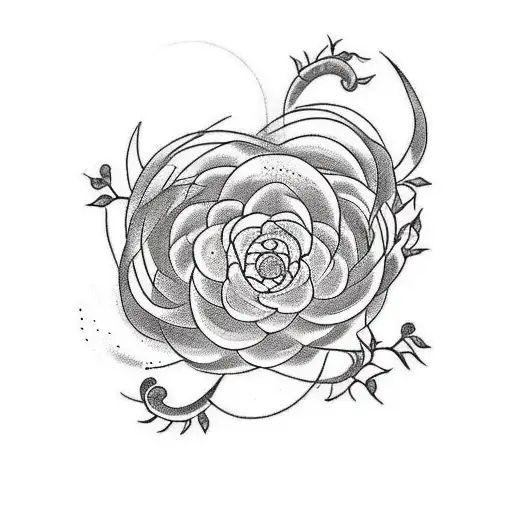Tattoo Concept:  Central Theme: The journey of self-awareness and growth, marrying the elements of nature, consciousness tattoo design idea