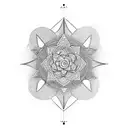 Tattoo Concept:  Central Theme: The journey of self-awareness and growth, marrying the elements of nature, consciousness tattoo design idea