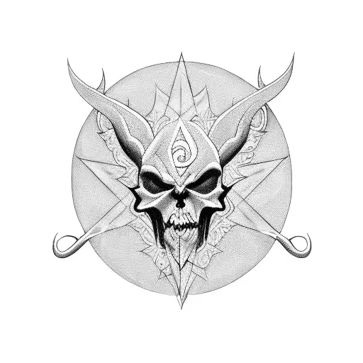 666 tattoo design idea