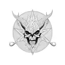 666 tattoo design idea