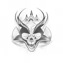 666 tattoo design idea