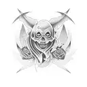 666 tattoo design idea