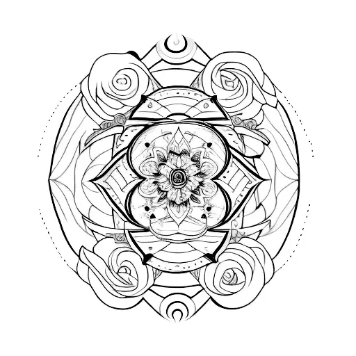 Imagine a tattoo masterpiece embodying divine majesty: a realistic black and white eye with celestial glimmers tattoo design idea