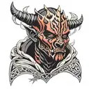 Darth Maul Skull tattoo design idea