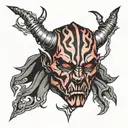 Darth Maul Skull tattoo design idea