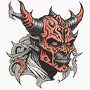 Darth Maul Skull tattoo design idea