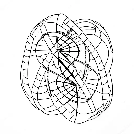 DNA double helix tattoo design idea