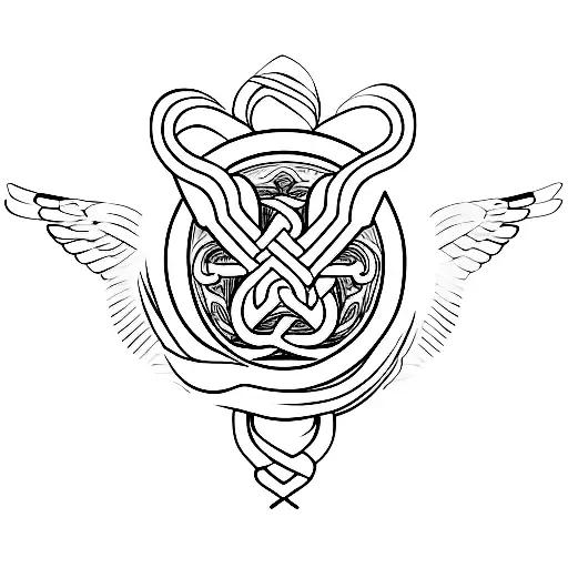 Caduceus symbol tattoo design idea