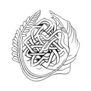 Caduceus symbol tattoo design idea