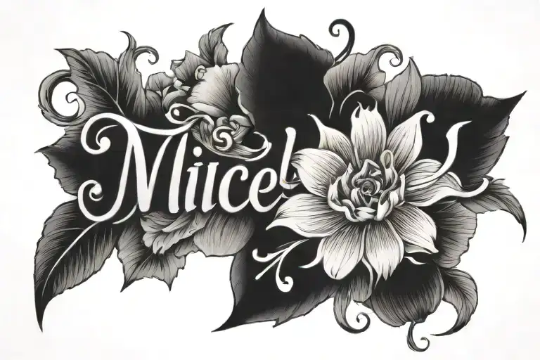 Nicole name tattoo tattoo design idea
