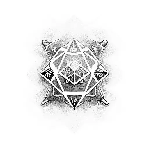 Dice tattoo design idea